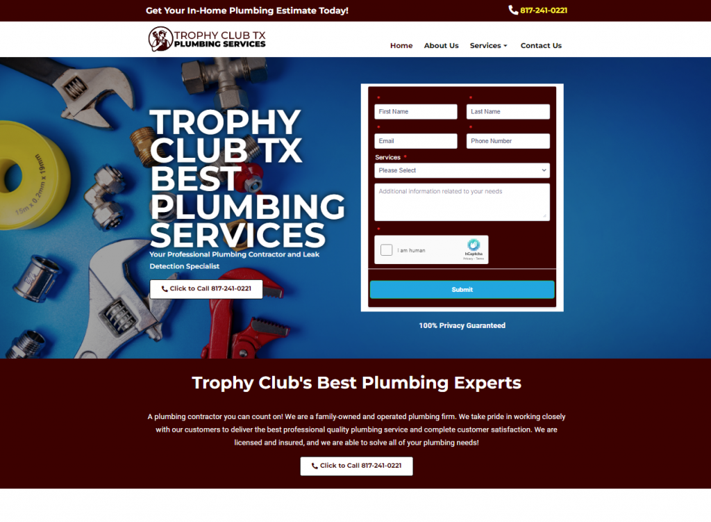 Trophy Club’s Best Plumbing Experts